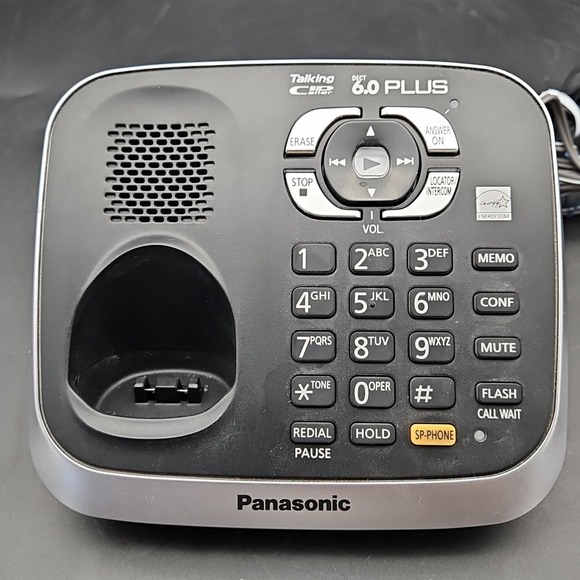 Panasonic KX-TG6541 B DECT 6.0 Cordless Phone Answering Machine Base - Picture 2 of 5